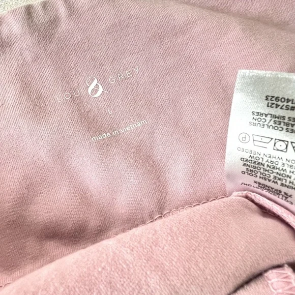 Loft Lou & Grey Biker, Yoga, Workout Shorts Pink Tie Dye Size L - Picture 7 of 8
